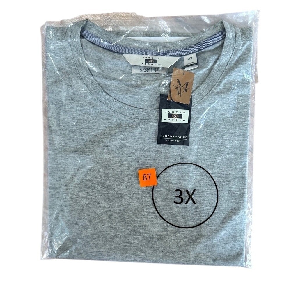 Joseph Abboud Performance T-Shirt Liquid Soft Crew Neck Tee 3XL